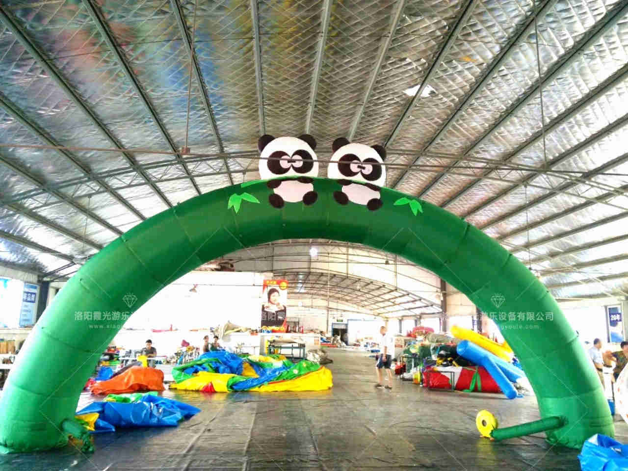 肥城熊猫喷绘拱门
